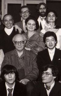 1982 Paris CNSM - Olivier Messiaen, Yvonne Loriod, Miguel-Angel Estrella, Claude Pascal, Roger Muraro, Franc&Igrave;&sect;ois Weigel