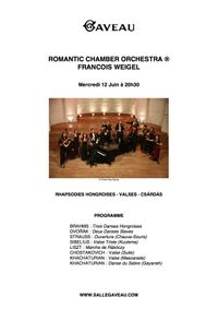 2019 Romantic Chamber Orchestra Weigel Program
