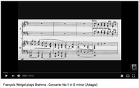 Brahms : Concerto No.1 in D minor (Adagio)
