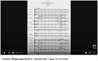 Brahms : Concerto No.1 in D minor