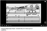 Chopin : Concerto No.2 in F minor (Larghetto)