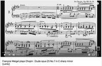 Chopin : Etude op.25 No.7